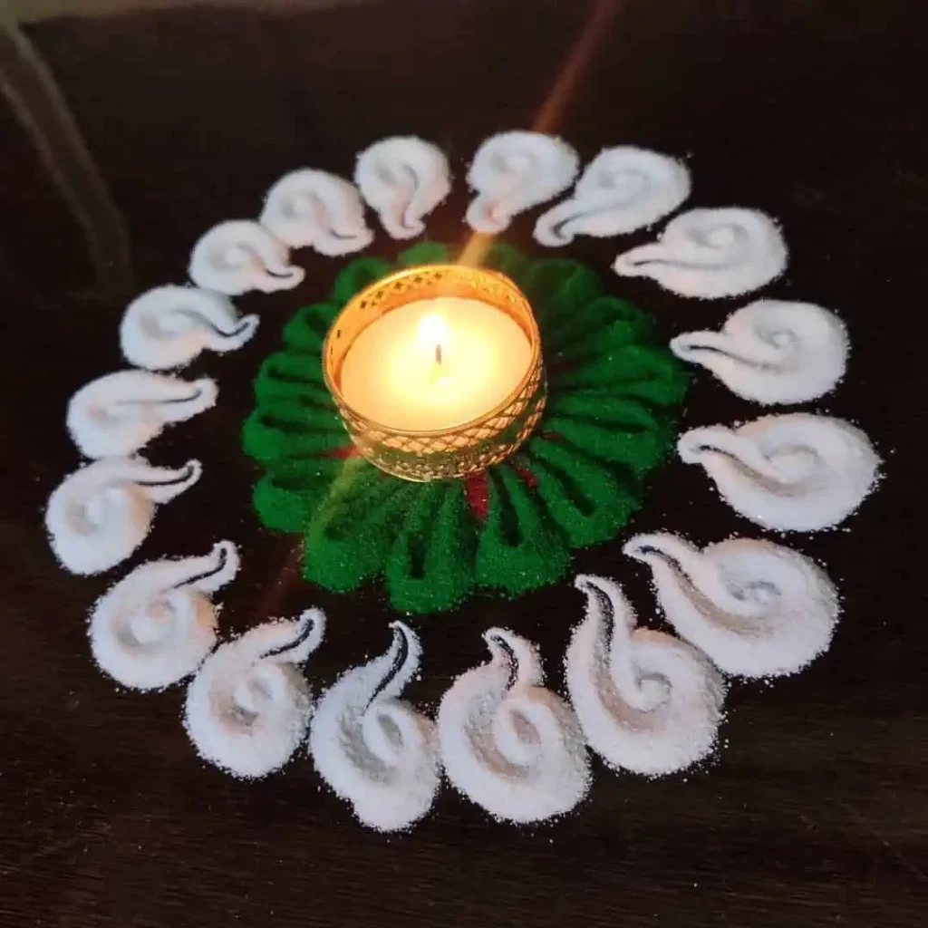 Simple Small Flower Rangoli