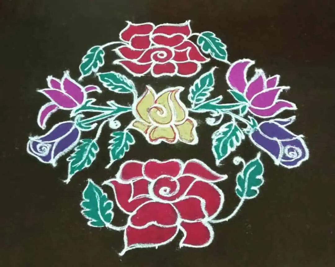 मैत्रीण - YouTube | Rangoli side designs, Rangoli designs, Simple rangoli  border designs