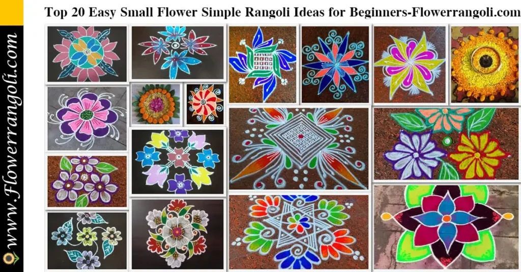 Easy Small Flower Simple Rangoli