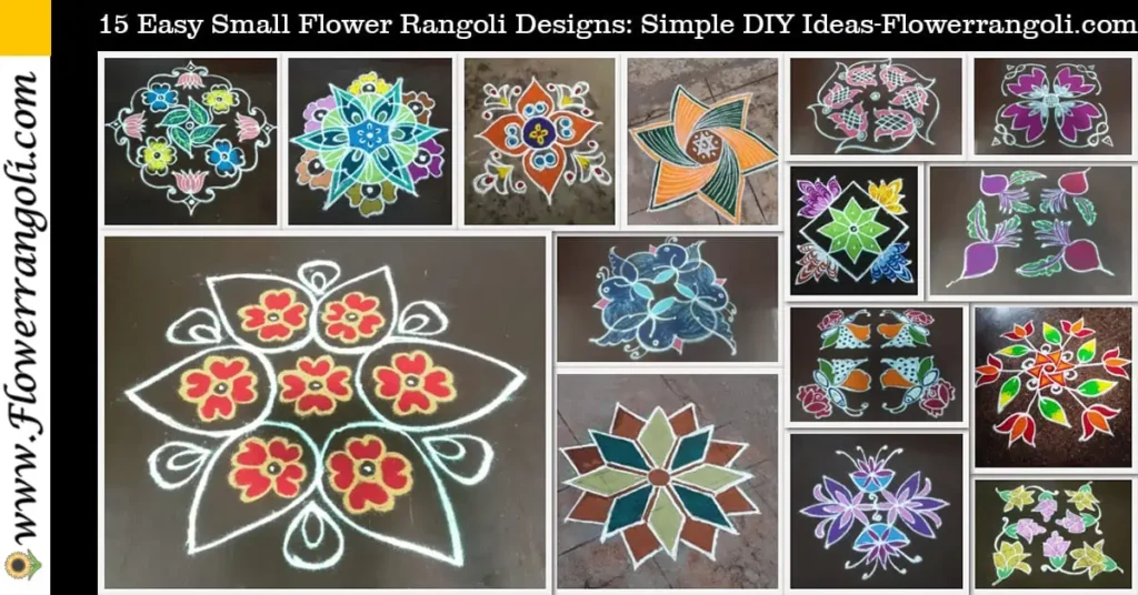 Easy Small Flower Rangoli