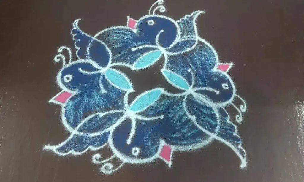 Easy Small Flower Rangoli