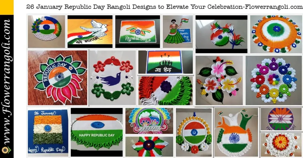 26 January Republic Day Rangoli