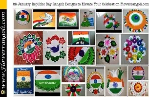 26 January Republic Day Rangoli