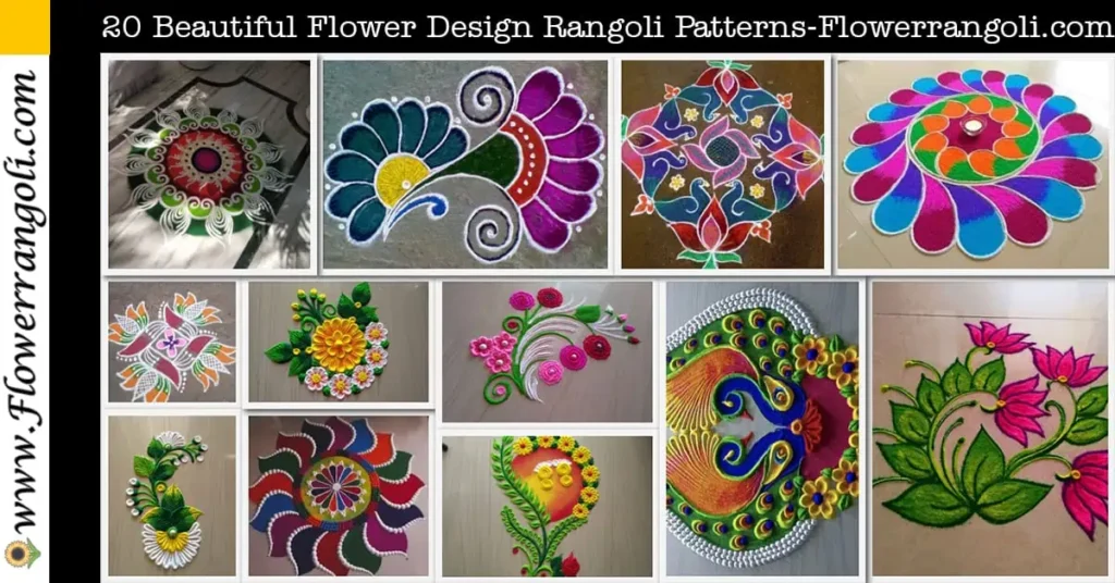 Beautiful Flower Design Rangoli