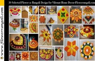Flower se Rangoli Design