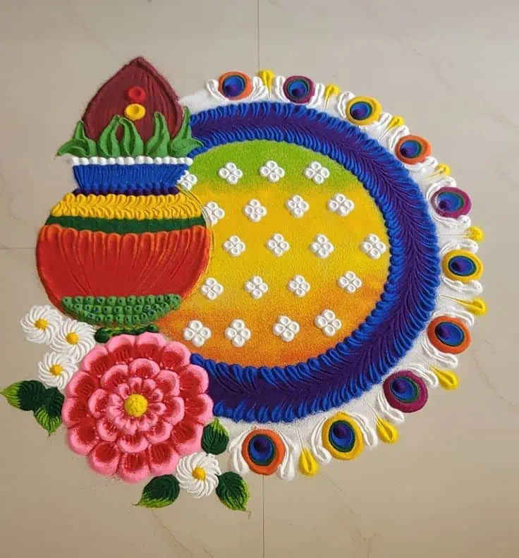 Chhath Puja Rangoli Design