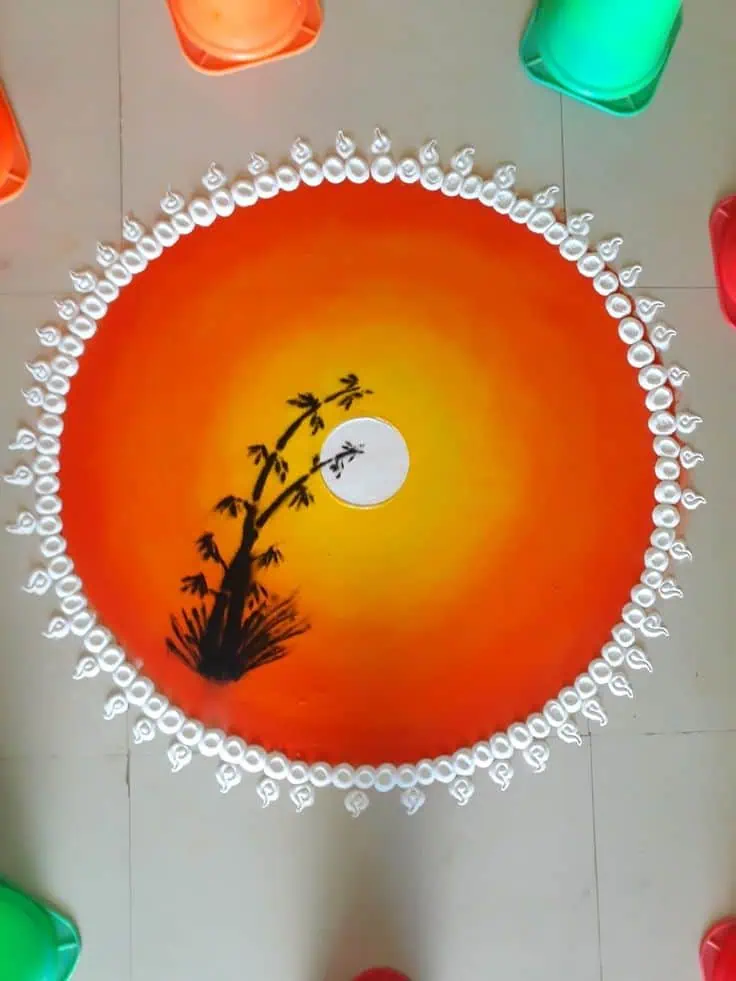 Chhath Puja Rangoli Design