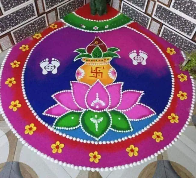 Chhath Puja Rangoli Design